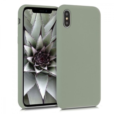 Husa pentru Apple iPhone X / iPhone XS, Silicon, Verde, 42495.172 foto