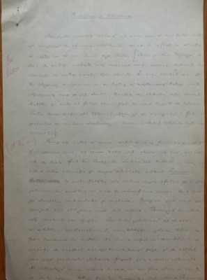 Manuscris Stefan Cazimir, Cromozomii si literatura, eseu, 6 pagini foto