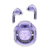 Casti Bluetooth 5.3, Type-C, IPX4, AI Call Noise Reduction, Display Digital - Acefast (T8) - Purple