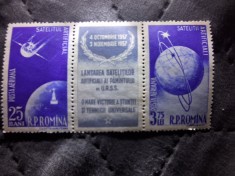 3 planse Lansarea satelitilor artificiali ai pamantului de URSS, 1957