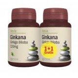 Pachet Ginkana Ginkgo Biloba 120mg Alevia 30+30cpr