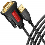 Cablu Axagon ADS-1PSN, USB - serial RS-232, chipset Prolific PL2303GT, 1.5m, Negru