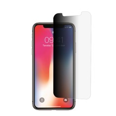 Folie telefon privacy de sticla compatibila iphone x / xs / 11 pro, 2.5d, protectie profesionala, case friendly, negru foto
