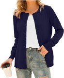 Cumpara ieftin Cardigan pentru femei DEARCASE cu maneci lungi, tricotat, cu nasturi, Marimea XL - OUTLET