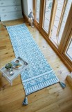 Cumpara ieftin Covor traversă Leela Runner Ivory/Teal 60X200 cm, Flair Rugs