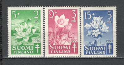 Finlanda.1950 Campanie impotriva tuberculozei-Flori DF.77 foto