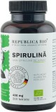 Spirulina Bio Republica BIO, 300 tablete, 400mg/tb, Energizant Natural, Vegan, Fara Gluten, Ecologica, Slabire
