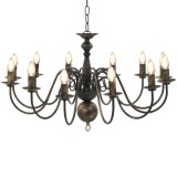 Cumpara ieftin Candelabru antichizat, negru, 12 becuri E14