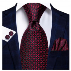 Set cravata + batista + butoni - matase - model 204