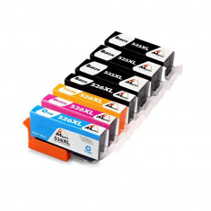 Cartuse cerneala Canon,1x526XLxY,C,M,B, 3x525XL Black, set 7 Mipelo foto