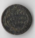 Moneda 1 greschl 1760 - Bohemia