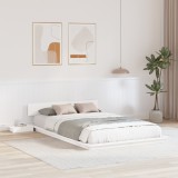 vidaXL Cadru de pat Alb 120 x 200 cm lemn