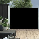 Cumpara ieftin Copertină laterală retractabilă de terasă, negru, 140x500 cm