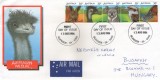 Australia 1986 - fauna, serie pe FDC circulata