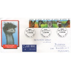 Australia 1986 - fauna, serie pe FDC circulata
