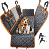 Husa auto de protectie bancheta pentru transport animale, Linomag&reg;, pentru caini si pisici, Impermeabila, Antialunecare, Negru, 147 x 137 cm