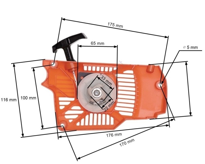 Demaror drujba chinezeasca 3800, Einhell, Talon, Royal, Ruris DAC 401S