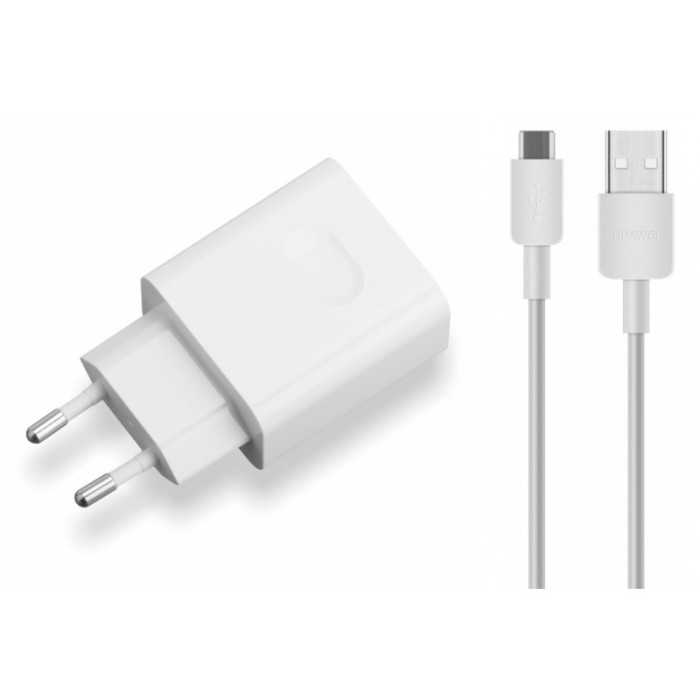 Incarcator retea MicroUSB Huawei Y7 Pro (2019), HW-059200EHQ, 2A, Fast Charging, Alb