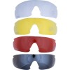 Ochelari Tir Sportiv Jack Pyke PRO-SPORT GP: 4 Lentile Interschimbabile, UV400, Carcasa, Transparent/Galben/Fumuriu/Rosu