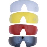 Ochelari Tir Sportiv Jack Pyke PRO-SPORT GP: 4 Lentile Interschimbabile, UV400, Carcasa, Transparent/Galben/Fumuriu/Rosu
