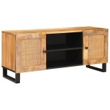 vidaXL Cabinet TV cu raft Maro 105 x 33,5 x 46 cm Lemn de mango solid 4018044