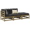 Gossi set mobilier de gradina cu perne, 5 piese, lemn de pin tratat