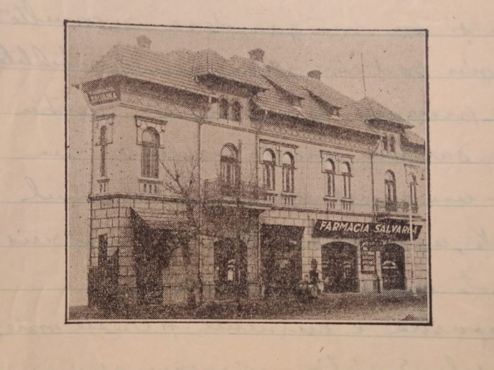 Buzău, Farmacia Salvarea, Ferdinand Sentner, circa 1930, Foaie cu antet, 205