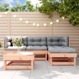 vidaXL Set mobilier relaxare de grădină, 5 piese, lemn masiv douglas