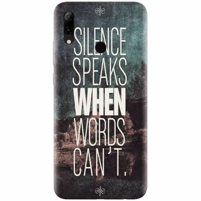 Husa silicon pentru Huawei P Smart 2019, Silence Speaks When Word Cannot foto