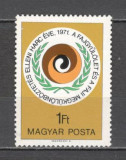 Ungaria.1971 Anul international impotriva rasismului SU.339, Nestampilat