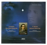 Album filatelic - Mihai Eminescu, &bdquo;Luceafărul poeziei rom&acirc;nești&rdquo;- 15 ianuarie - Ziua Culturii Naționale (bilingv) 2014
