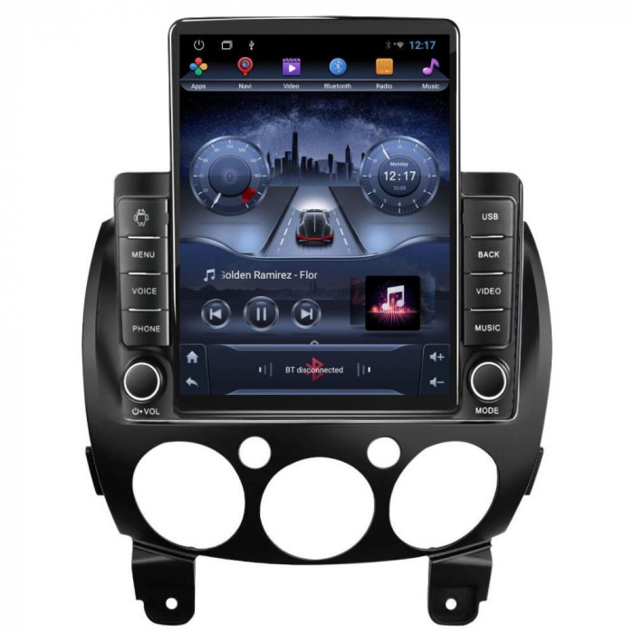 Navigatie dedicata cu Android Mazda 2 2007 - 2014, 2GB RAM, Radio GPS Dual