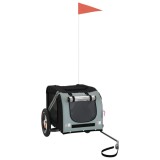 Cumpara ieftin Remorca bicicleta animale companie, gri/negru, oxford/fier