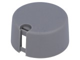 Buton rotativ gri cu indicator plastic 6mm