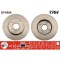 Set discuri frana fata TRW, Mazda 2 (De , Dh ), 07.2007-06.2015, Fata; puntea fata