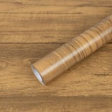 Folie autoadezivă cu efect de lemn pentru dulapuri de mobilier și blaturi de lucru &ndash; Stejar maro 30x200cm