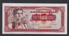 A4791 Yugoslavia Iugoslavia 10 dinara 1963 UNC SPECIMEN foto