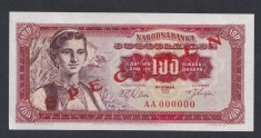 A4791 Yugoslavia Iugoslavia 10 dinara 1963 UNC SPECIMEN foto