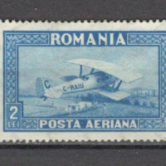 Romania.1928 Posta aeriana-C.Raiu filigran vertical ZR.32