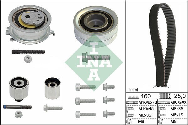 INA 530 0550 10 Set curea de distributie