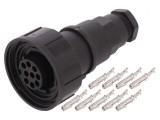 Conector Circular Mufă Mamă 9 Pin Filet Interior PX0728/S
