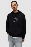 AllSaints hanorac de bumbac MG079Z TIERRA OTH HOODY barbati, culoarea negru, cu glugă, cu imprimeu