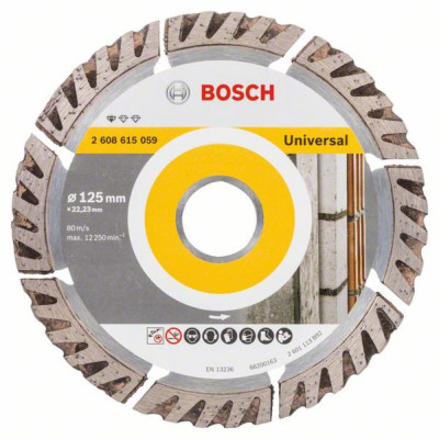 Disc de taiere diamantat Standard for Universal Bosch 125x22.23x2x10mm foto