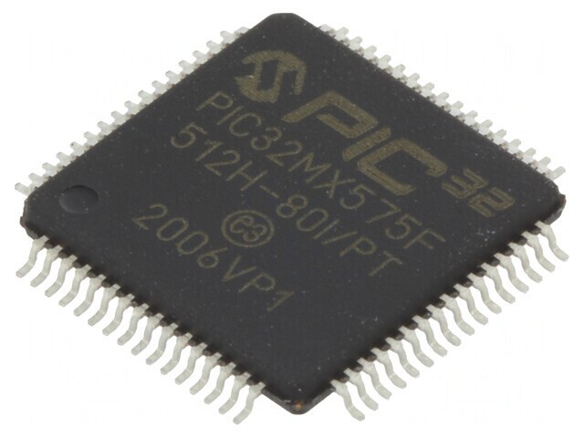 Microcontroler PIC32 512kB 2,3-3,6VDC SMD TQFP64