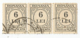 Rom&acirc;nia, LP IV.14d/1926, Taxă de plată, tip. negru, h. albă, eroare 18, oblit., Stampilat