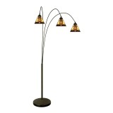 Cumpara ieftin Lampadar polirasina sticla multicolora Tiffany 91x50x200 cm