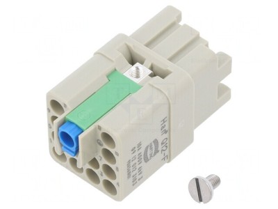 Conector Femelă Han Q 12/0 cu Șurub IP65/67 foto