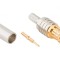 Conector MCX mufă tată drept 50&Omega; pentru cablu PTFE aurit