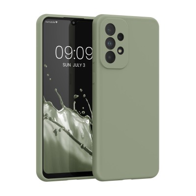 Husa kwmobile pentru Samsung Galaxy A33 5G, Silicon, Verde, 57833.172 foto