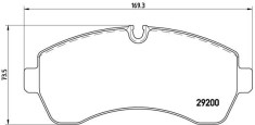 BREMBO P 50 059 PRIME LINE set placute frana,frana disc